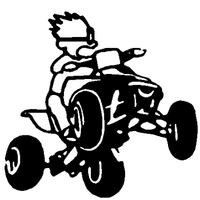 Off Road Calvin decal 839 Off Road Calvin decal 839