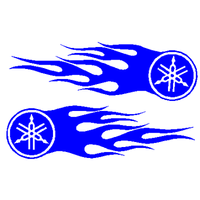 Y flame decal PAIR 814