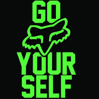 F Racing Go F Yourself Logo Vinyl Decal Sticker