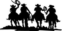 cowboys on horses