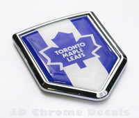 Canada Toronto Maple Leafs NHL Flag Car Chrome Emblem Decal