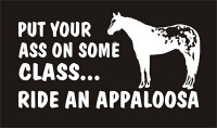 Ride Appaloosa Cowboy Vinyl Decal