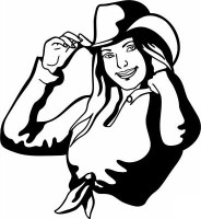 Cowgirl Decals and Rodeo Stickers