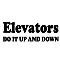 Elevators Do It  Decal