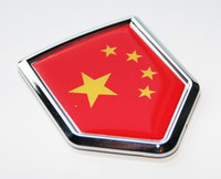 China Chinese Flag Decal Car 3D Chrome Emblem Sticker