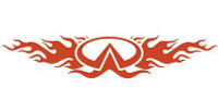 Infinity Flames Back Window Graphic