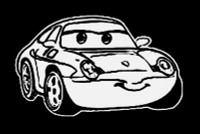 Sally Cars Vinyl Decal Sticker