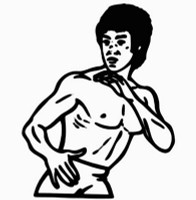 Bruce Lee Diecut Celeb Decals 2836 Bruce Lee Diecut Celeb Decals 2836