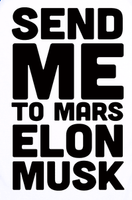 send me to mars elon musk die cut decal