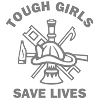 Fire Girl are Tough Decal Sticker Fire Girl are Tough Decal Sticker