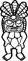 TIKI DESIGN Diecut Vinyl Decal 2