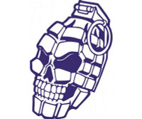 Skull Grenade Decal Sticker