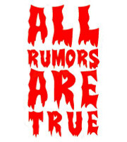 All Rumors Are True funny car sticker