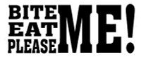 Bite Eat Please Me funny car sticker