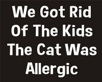 cat was allergic funny sticker