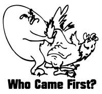 Who Came First Adhesive Vinyl Decal