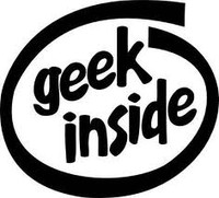 Geek Inside Diecut Vinyl Decal Sticker Geek Inside Diecut Vinyl Decal Sticker