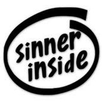 Sinner Inside Diecut Vinyl Decal Sticker