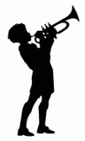 Trumpet Player Decal Trumpet Player Decal