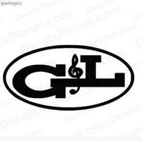 Vinyl Music G&L Sticker 1095