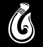 Hawaiian sticker fish hook