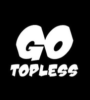 Hawaiian sticker go topless