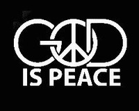 God is Peace Die Cut Car Decal God is Peace Die Cut Car Decal