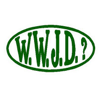 WWJD vinyl decal 246