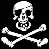 Pirate Mickey Skull Decal 1823
