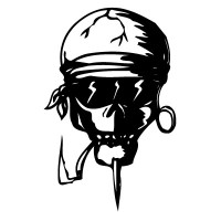 Skull Decal Easy Ryder Decal Skull Decal Easy Ryder Decal