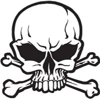 Skull Decal Sticker 3940