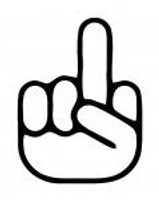 Flip Off Vinyl Decal Sticker Flip Off Vinyl Decal Sticker