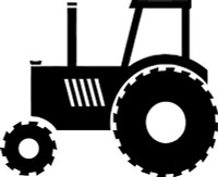 tractor die cut vinyl decal sticker tractor die cut vinyl decal sticker