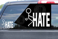 Fuck Hate Sticker Vinyl Decal Fuck Hate Sticker Vinyl Decal