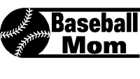 Baseball Mom Adhesive Vinyl Decal Baseball Mom Adhesive Vinyl Decal