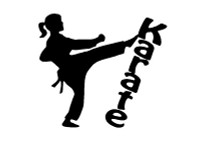 Karate Girl Decal 2 Karate Girl Decal 2