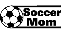 Soccer Mom 2 Adhesive Vinyl Decal Soccer Mom 2 Adhesive Vinyl Decal