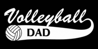 Volleyball DAD Window or Wall Sticker 1