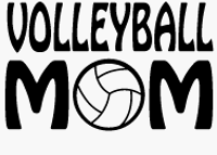 Volleyball Mom Sport Spirit Decal Volleyball Mom Sport Spirit Decal