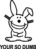 Happy Bunny Decal 945