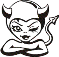She Devil Diecut Vinyl Decal Sticker