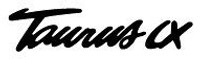 Ford Taurus LX Adhesive Vinyl Decal Sticker Ford Taurus LX Adhesive Vinyl Decal Sticker