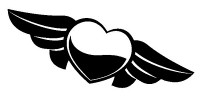 Heart with Wings 2 Decal Sticker