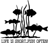 Hunting Fish Diecut Decal 06