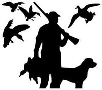 Duck Hunting Vinyl Car Decal 1616