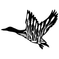 duck hunting wildlife die cut decal