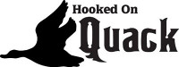 hooked on quack funny duck hunting decal