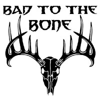 Bad to the Bone Vinyl Hunting Car Decal