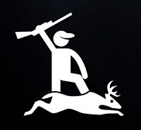 deer hunter-decal DEER DOWN