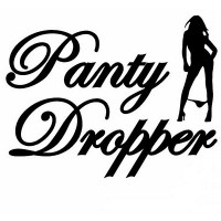 Panty Dropper Adhesive Funny Car Sticker Decal